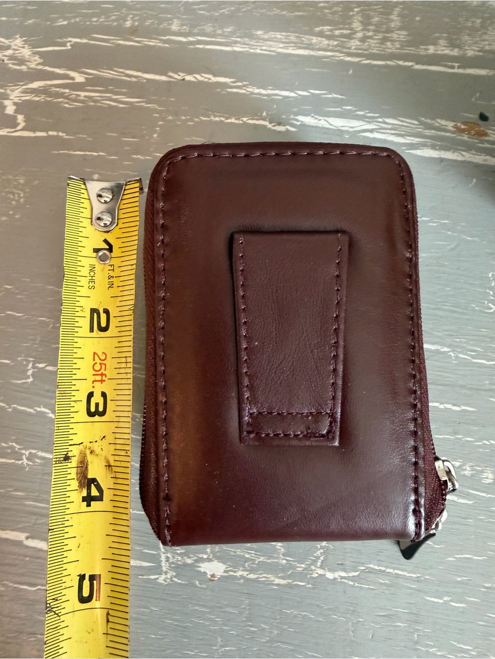 Travelon Maroon Zip Wallet with Branded Pulls - Picture 11 of 13